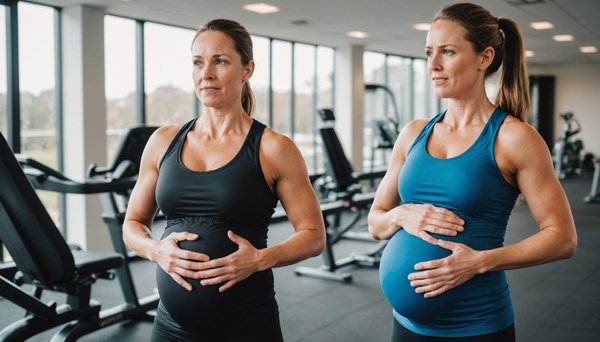 How can you ensure a safe exercise routine during pregnancy in the UK?